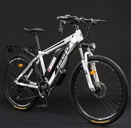 HCMNME Bici elettriches Bicicletta durevole di alta qualit Adulti 26 Inch Electric Mountain bike, 36V batteria al litio ad alta acciaio al carbonio 24 Velocit bicicletta elettrica, con display LCD Telaio in lega con freni