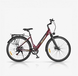 HCMNME Bici elettriches Bicicletta durevole di alta qualit Adulti 27 pollici elettrica Commuter Bike, 36V batteria al litio in lega di alluminio Retro velocit variabile bicicletta elettrica, con display LCD multifunzione T