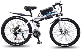 HCMNME Bici elettriches Bicicletta durevole di alta qualit Adulti elettrico pieghevole Mountain bike, biciclette da neve 350W, rimovibile 36V 10AH agli ioni di litio for i, Sospensione Premium Full 26 pollici bicicletta ele