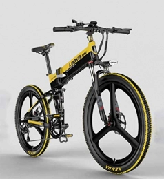 HCMNME Bici elettriches Bicicletta durevole di alta qualit Mens adulti della bici di montagna elettrica, 48V 10.4AH batteria al litio, noleggio 400W in lega di alluminio elettrici, 7 velocit Off-Road bicicletta elettrica,