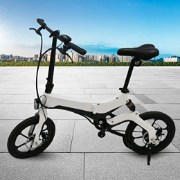 Fetcoi Bici elettriches Bicicletta elettrica 25 km / h con telaio pieghevole, motore 36 V 250 W, bicicletta pieghevole, carico massimo: 120 kg, cuscino regolabile, meno sbalorditivo, E-Bike per città, pendolari, brevi tragitti