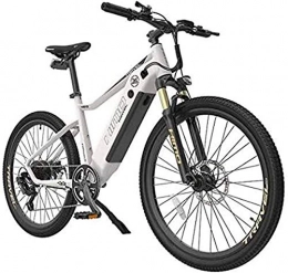 HCMNME Bici Bicicletta Elettrica Bici da montagna elettrica da 26 pollici per adulti con batteria agli ioni di litio da 48 V 10Ah / Motore DC da 250W, Sistema di velocità variabile 7s, telaio in lega di alluminio