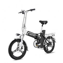 GXF-electric bicycle Bici Bicicletta elettrica, Bicicletta elettrica Portatile Pieghevole in Alluminio Leggero con Pedali, velocit del Motore 400W 25KM / H