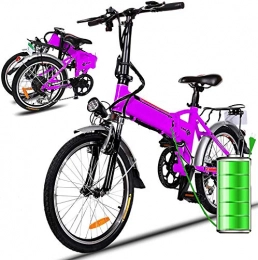 Eloklem Bici Bicicletta Elettrica City Bike pieghevole a Pedalata Assistita, Ruote 26'', Velocità 25km / h, 36V 8AH