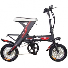 Hokaime Bici elettriches Bicicletta elettrica da 12 Pollici Mini Bicicletta elettrica Pieghevole al Litio 36v Veicolo Elettrico da Viaggio