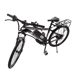 SHZICMY Bici elettriches Bicicletta elettrica da 26 pollici, bicicletta elettrica da 21 marce, con faro a LED, 250 W, con batteria da 48 V / 10 Ah, per uomo / adulto, motore da 25 km / h, resistenza 20 – 30 km