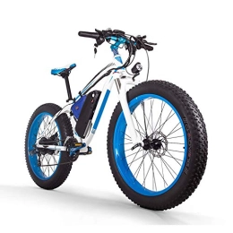 SHANRENSAN Bici Bicicletta elettrica da 26 pollici, in alluminio, Shimano a 21 marce, bicicletta elettrica da città, bicicletta pieghevole, 1000 W e 16 Ah, batteria agli ioni di litio da 48 V, colore blu