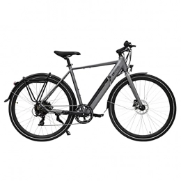AsVIVA Bici elettriches Bicicletta elettrica da 28" AsVIVA BC1-C con cambio Shimano Tourney a 7 marce, batteria Samsung Cell da 36 V, 10, 5 Ah, motore posteriore Bafang da 250 W, bicicletta elettrica da Urban Pedelec