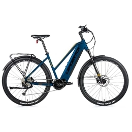 Leader Fox Bici elettriches Bicicletta elettrica da 29 pollici E Bike Leader Fox Bend Lady MTB 720 Wh 95 Nm Blu