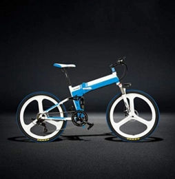GHGJU Bici elettriches Bicicletta elettrica da bicicletta 26 pollici mini telaio in alluminio pieghevole elettrica mountain bike bicicletta elettrica adatta per gli sport di tutti i giorni e in bicicletta ( Color : White1 )