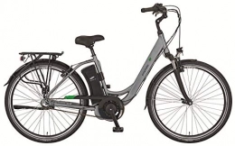 Unbekannt Bici elettriches Bicicletta elettrica da donna City E Bike Prophete 36 V 11 Ah Pedelec motore centrale contropedale Samsung argento opaco RH 49 cm