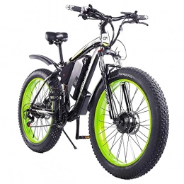 Cleanora Bici elettriches Bicicletta Elettrica GOGOBEST GF700, Fat Bike Elettrica, Mountain Bike, E-Bike da 26''*4.0'', city bike, batteria da 48V 17, 5Ah, Pendenza superabile pendenza 45° (Verde)