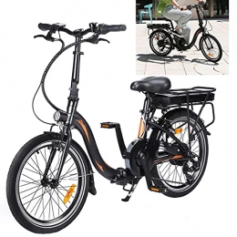 CM67 Bici Bicicletta elettrica Guidare a una velocità massima di 25 km / h Biciclette elettriche Capacità della batteria agli ioni di litio (AH) 10AH Bici pieghevole Misura pneumatici 20 pollici, nero