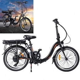 CM67 Bici Bicicletta elettrica Guidare a una velocità massima di 25 km / h City Bike Capacità della batteria agli ioni di litio (AH) 10AH Bici uomo Misura pneumatici 20 pollici, nero
