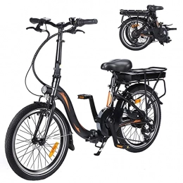 CM67 Bici Bicicletta elettrica Guidare a una velocità massima di 25 km / h City Bike Capacità della batteria agli ioni di litio (AH) 10AH Bike Misura pneumatici 20 pollici, nero