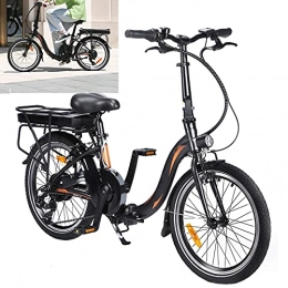 CM67 Bici Bicicletta elettrica Guidare a una velocità massima di 25 km / h E-Bike Capacità della batteria agli ioni di litio (AH) 10AH Bici uomo Misura pneumatici 20 pollici, nero