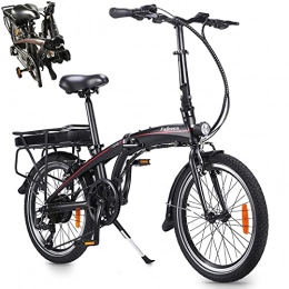 CM67 Bici Bicicletta elettrica Ioni di litio 10AH, LCD, Bici elettrica pieghevole Pieghevole, potenza motore 36 V 250 W Bici pieghevole Velocità 25 km / h carico 120 kg nero