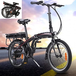 CM67 Bici Bicicletta elettrica Ioni di litio 10AH, LCD, Bicicletta Elettriche Pieghevole, potenza motore 36 V 250 W Bike Velocità 25 km / h carico 120 kg nero Esplora il bellissimo paesaggio