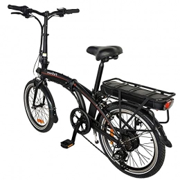 CM67 Bici Bicicletta elettrica Ioni di litio 10AH, LCD, City Bike Pieghevole, potenza motore 36 V 250 W Mtb elettrica Velocità 25 km / h carico 120 kg nero Esplora il bellissimo paesaggio
