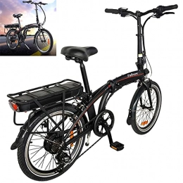 CM67 Bici Bicicletta elettrica Ioni di litio 10AH, LCD, E-Bike Pieghevole, potenza motore 36 V 250 W Bici uomo Velocità 25 km / h carico 120 kg nero Esplora il bellissimo paesaggio