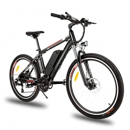 Bicicletta Elettrica Mountain Bike 26" 250W Bicicletta elettrica con batteria al litio rimovibile da 36 V 12,5 Ah, Cambio a 21 velocità, 15,6 mph,Ricarica Chilometraggio Fino a 25 Miglia (IT Stock)