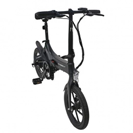 MezoJaoie Bici elettriches Bicicletta elettrica ONEBOT S6, bici elettrica pieghevole da 16 '' E-Bike con pedali, 36V 6.4Ah 250W -25KM / h, regolazione a 3 velocità, telaio leggero in lega di magnesio, adatto per pneumatici