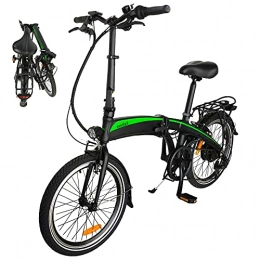 CM67 Bici Bicicletta elettrica pedalata assistita, Batteria Rimovibile 36V / 7, 5Ah, 250W, 3 modalità di guida, Shimano a 7 velocità，E-Bike, Con Sedile regolabile, Fino a 25 km / h