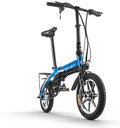 RICH BIT Bici Bicicletta elettrica per adulti RICH BIT RT-618, mountain bike con motore brushless da 250 W 36 V e batteria al litio LG da 10, 2 Ah, cyclette portatile (blu)