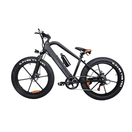 FstNiceTed Bici elettriches Bicicletta elettrica per pneumatici grassi 48V 10A da 26" 4" mountain bike elettrica per adulti con batteria al litio a 6 velocità, colore nero