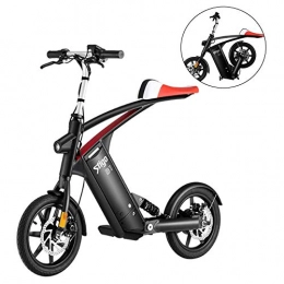 MMJC Bici elettriches Bicicletta elettrica pieghevole, 14 pollici, velocità variabile, freno a disco per adulti, ultraleggera, portatile, per uomini e adulti