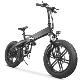 X-Tout Bici elettriches Bicicletta elettrica pieghevole 20 pollici, mountain bike elettrica, bicicletta da montagna portatile, bici da neve a Shimano a 7 velocità
