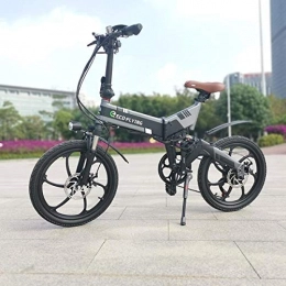 Hi Flying Bici elettriches Bicicletta elettrica pieghevole, 250 W, Eco Flying F501, colore: nero e grigio