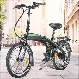 CM67 Bici Bicicletta elettrica pieghevole, 36 V, 7.5 Ah, 250W, Batteria al litio Carico massimo, E-Bike, 3 modalità di guida, Shimano a 7 velocità，E-Bike, Per adulti, in lega di alluminio, Fino a 25 km / h