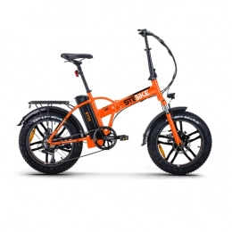 Genérico Bici elettriches Bicicletta elettrica pieghevole a pedalata assistita ST-3 Arancione