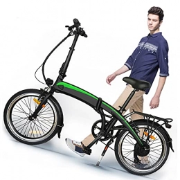 CM67 Bici Bicicletta elettrica Pieghevole Adulto, 36 V, 7.5 Ah, 250W, Batteria al litio Carico massimo, E-Bike, 3 modalità di guida, Shimano a 7 velocità，E-Bike, Per adulti, in lega di alluminio, Fino a 25 km / h
