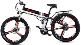 Lamyanran Bici elettriches Bicicletta Elettrica Pieghevole Adulto Electric Mountain bike pieghevole, 26 pollici for adulti bicicletta elettrica, motore 350W, 48V 10.4Ah batteria al litio ricaricabile, sedile regolabile, portati
