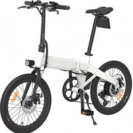 GKMM Bici elettriches Bicicletta elettrica pieghevole all'aperto con pneumatico da 20 pollici, biciclette automatiche con motore 250W e chilometraggio di 80 km, bici da uomo elettrico da 80 km con pompa ad aria nascosta