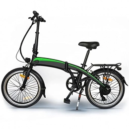 CM67 Bici Bicicletta elettrica pieghevole, Con Batteria Rimovibile, 36 V, 7.5 Ah, 250W, 3 modalità di guida, Shimano a 7 velocità，E-Bike, Con Sedile regolabile, Fino a 25 km / h