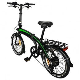 CM67 Bici Bicicletta elettrica pieghevole, Con Batteria Rimovibile, 36 V, 7.5 Ah, 250W, 3 modalità di guida, Shimano a 7 velocità，E-Bike, Per adulti, in lega di alluminio, Fino a 25 km / h