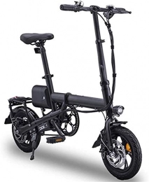 ZJZ Bici Bicicletta elettrica pieghevole da 12 pollici per adulti, bici elettrica pieghevole leggera con batteria da 350 W / 36 V, velocità massima 25 km / h per adulti e adolescenti e pendolari, carico massim