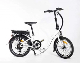Bicicletta elettrica pieghevole da 50,8 cm, con batteria al litio rimovibile da 36 V, Shimano a 6 velocità, portatile e facile da riporre in auto, con motore silenzioso, display LCD, leva del cambio