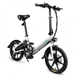 Holywonder Bici Bicicletta elettrica pieghevole da citt - Bicicletta elettrica FIIDO D3s - Ruote da 16 x 1, 95 pollici - Fino a 25 km / h - 6 velocit Shimano - Batteria al litio 36V 7, 8 Ah, 18 kg, Adulto unisex, Nera