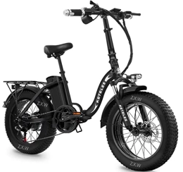 KETELES Bici Bicicletta Elettrica Pieghevole, E-bike City Bike con Batteria Rimovibile da 48 V 18Ah, 20 x 4, 0 Pollici Fat Tire, Shimano a 7 marce, Bici Elettrica per Adulto Uomo e Donna …