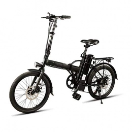 Oipoodde Bici Bicicletta elettrica Pieghevole elettrica bicicletta ciclomotore for l'adulto 250W intelligente bicicletta pieghevole E-bici 6 velocit Spoked rotella 36V 8AH bici elettrica 25 kmh Bianco Nero Bicicle