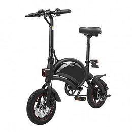 NAMENLOS Bici Bicicletta elettrica pieghevole intelligente per ciclomotore bici da 10, 4 Ah Batteria da 14 '' Bicicletta da 250 W con motore elettrico con portata di 50 miglia e impostazione della velocità APP, Nero