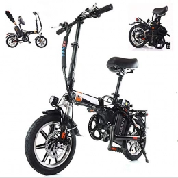 SHOE Bici Bicicletta Elettrica Pieghevole Leggera da 48 V / 250 W / 14 Pollici per Adulti, Auto Elettrica Pieghevole Intelligente, per La Guida di Serie Portatili con Batteria da 10-20 Ah, 15AH