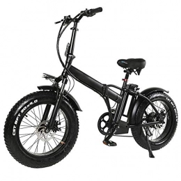 LAYZYX Bici elettriches Bicicletta elettrica pieghevole Mountain bike per, 20 pollici con motore 48V rimovibile agli ioni di litio ad alta velocità 500W, 7 Velocità Shifter, 4, 0 pollici pneumatici, supporto Cruise Control