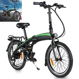 CM67 Bici Bicicletta elettrica Velocità massima di guida 25 km / h Display LCD della batteria agli ioni di litio City Bike Pieghevole Mtb elettrica Esplora il bellissimo paesaggio con. nero