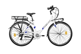 Atala Bici elettriches Bicicletta pedalata assistita e-bike Atala 2021 E-RUN 7.1 LT batteria 518WH bianco-blu, M