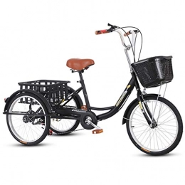 Aoyo Bici Biciclette A Tre Ruote per Anziani, Biciclette per Anziani, Veicoli Ricreativi E Carrelli della Spesa per Adulti(Color:B)